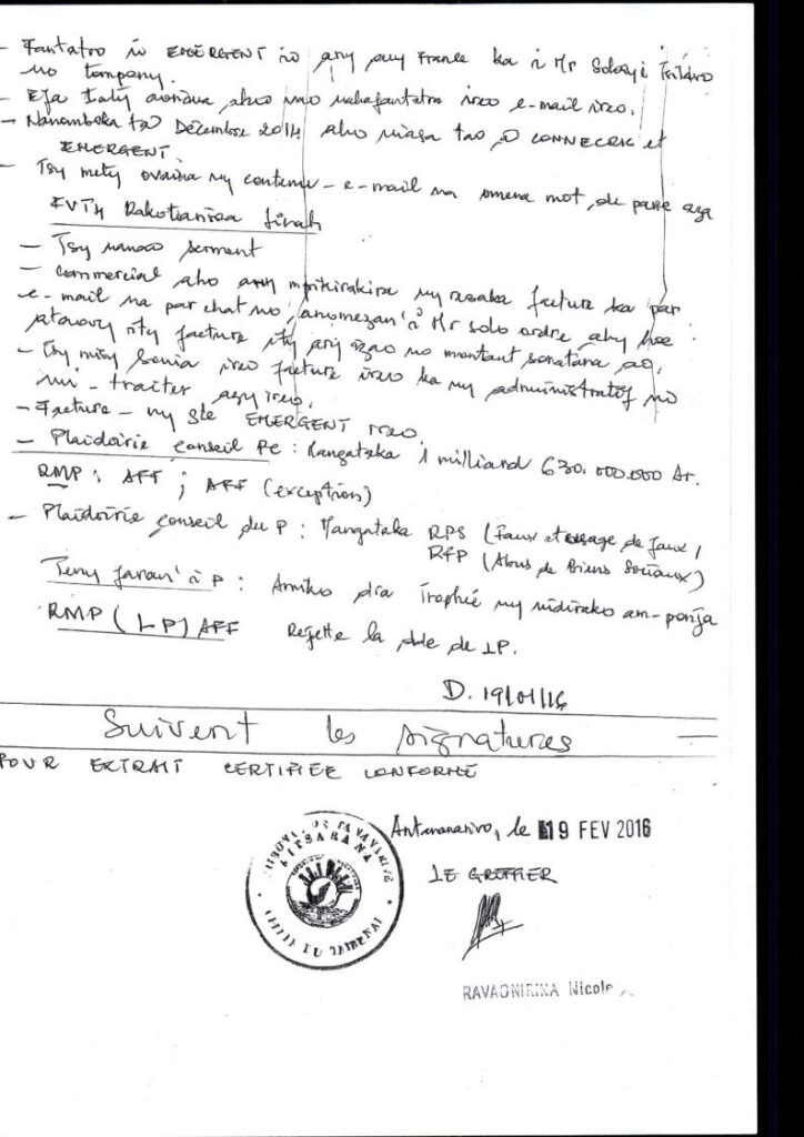 Affaire Ranarison Tsilavo – Abus de biens sociaux : défaut de motivation, absence de preuve et action civile illégale